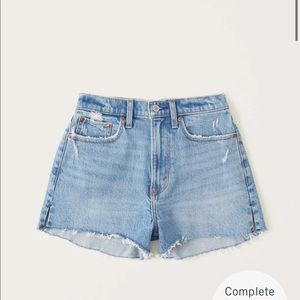 Abercrombie and Fitch Curve Love High Rise Mom Shorts Size 24, 00